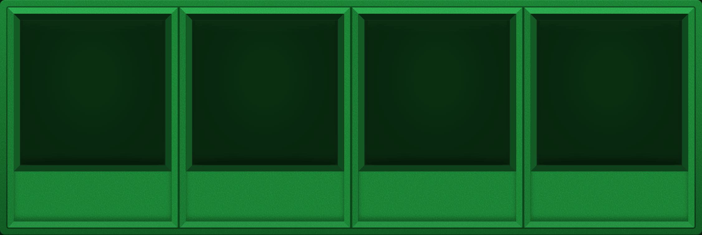 Green Display Case (1x4)